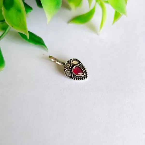 Zari_Red_Colour_Brass_Nose_Clip_For_Women