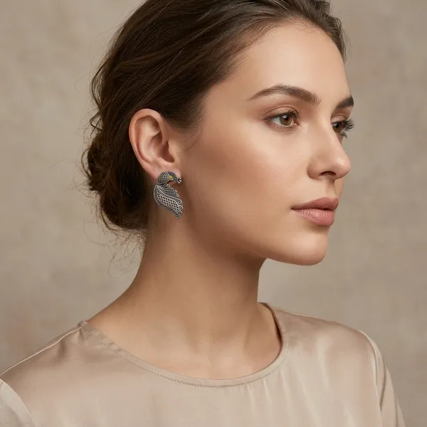 Rehanshi_Silver_Colour_Brass_Earring_For_Women