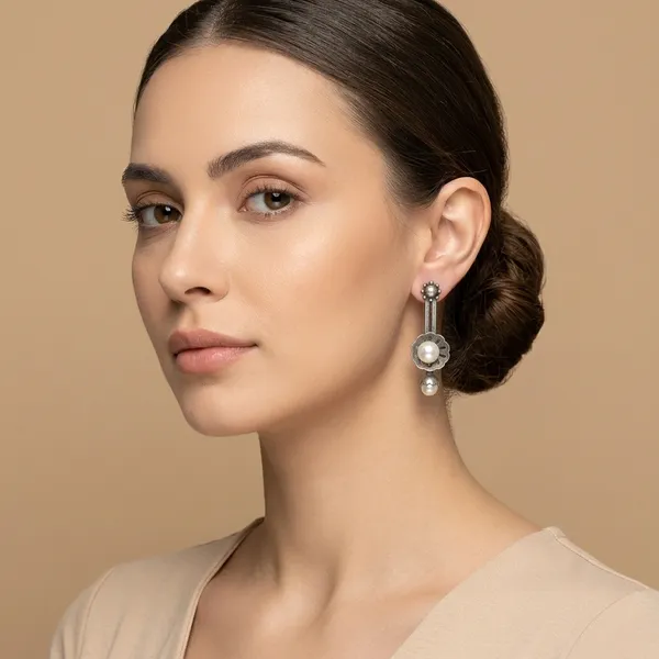 Sattu_Silver_Colour_Brass_Earring_For_Women