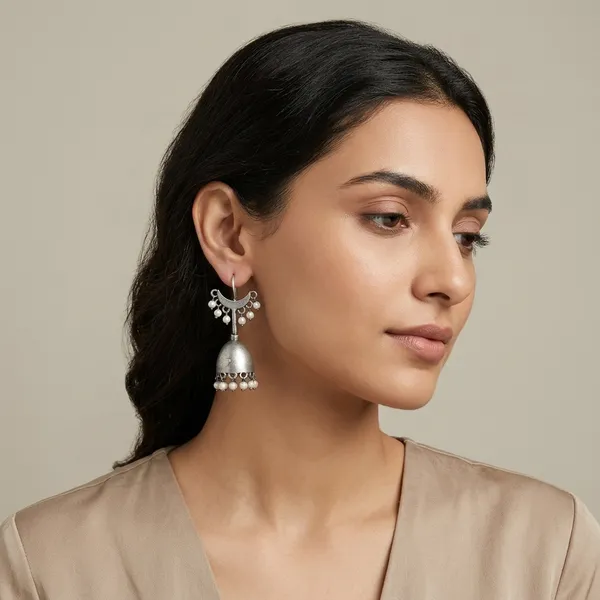 Tarkshya_Silver_Colour_Brass_Earring_For_Women