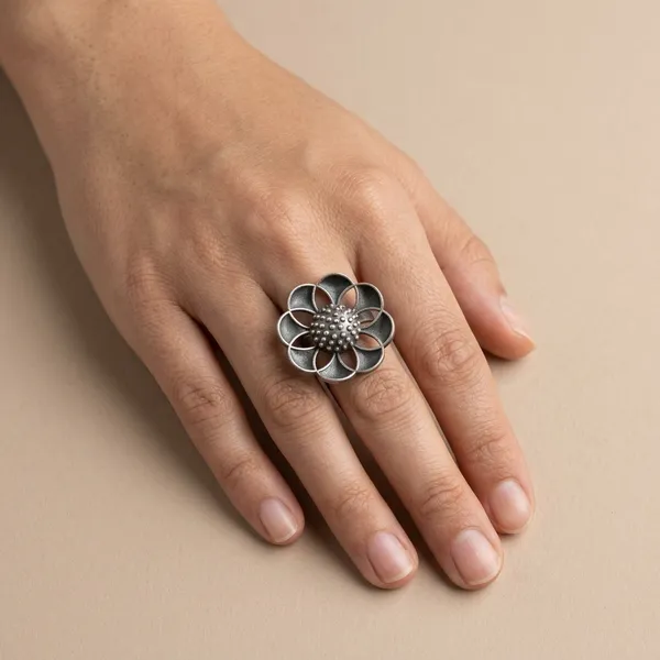 Vibha_Ring_Silver_Colour_Brass_Ring_For_Women
