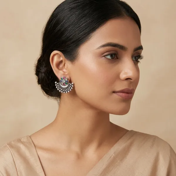 Chaandni_Multi_Colour_Brass_Earring_For_Women