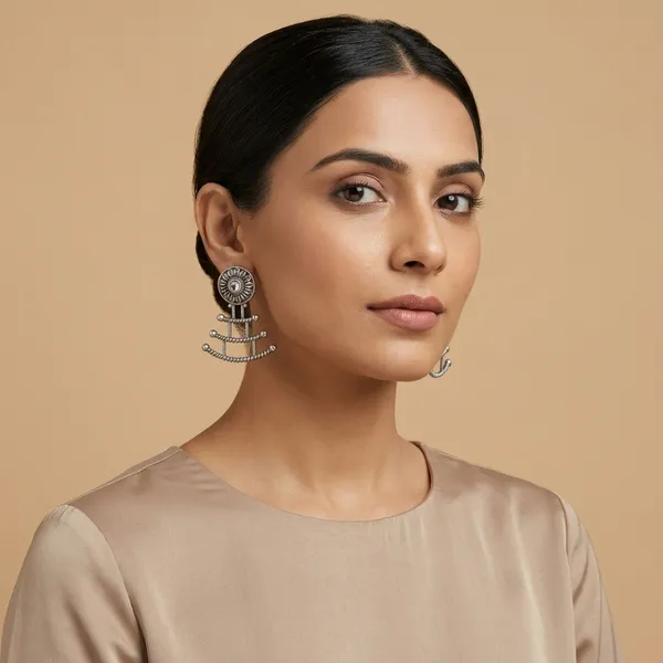 Layered_Arc_Drop_White_Colour_Brass_Earring_For_Women