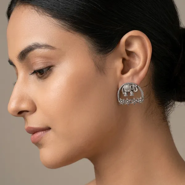 Eira_Silver_Colour_Brass_Earring_For_Women