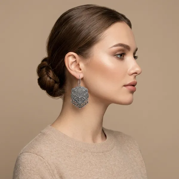 Vishwesha_Silver_Colour_Brass_Earring_For_Women
