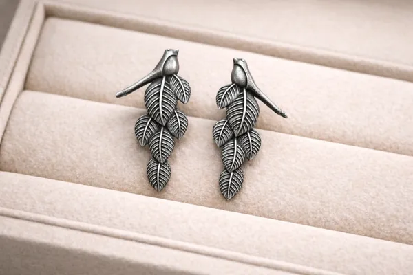 Ziva_Bird_Silver_Colour_Brass_Earring_For_Women