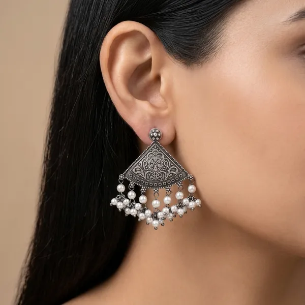 Noor_Pearl_Drop_Silver_Colour_Brass_Earring_For_Women