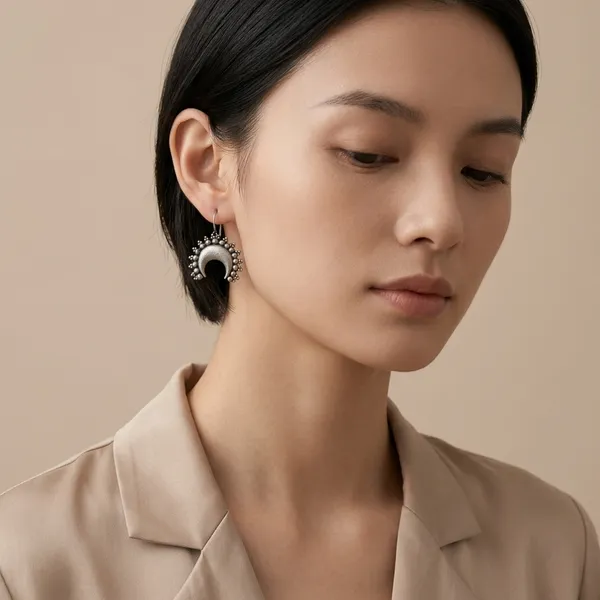 Moon_Drop_Silver_Colour_Brass_Earring_For_Women