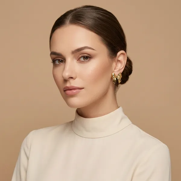 Small_Bow_Golden_Colour_Stainless_Steel_Anti_Tarnish_Gold_Earring_For_Women
