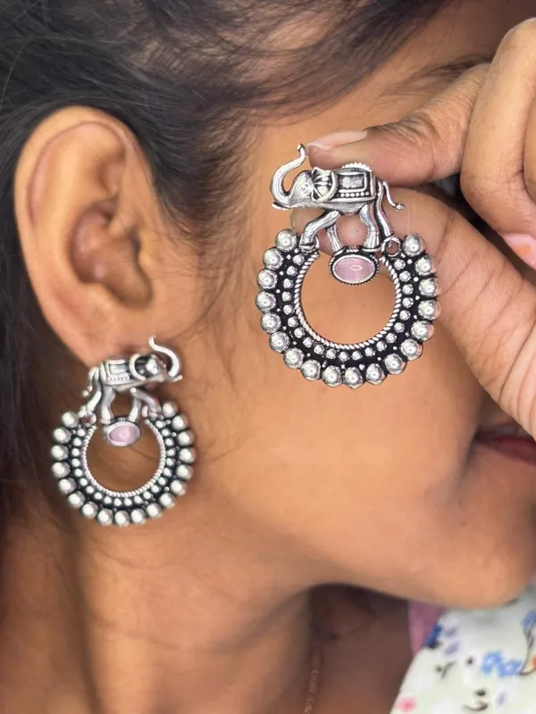 Nayra_Baby_Pink_Pink_Colour_Brass_Earring_For_Women