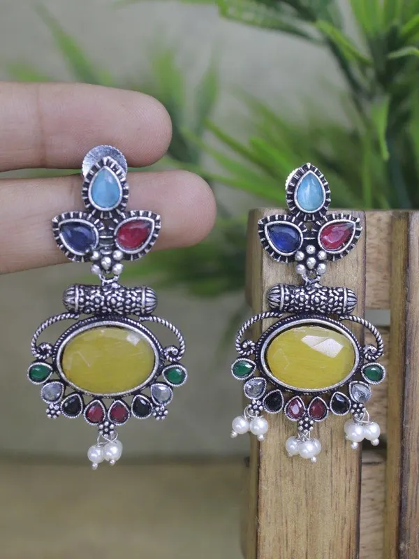 Saaya_Multi_Multi_Colour_Brass_Earring_For_Women