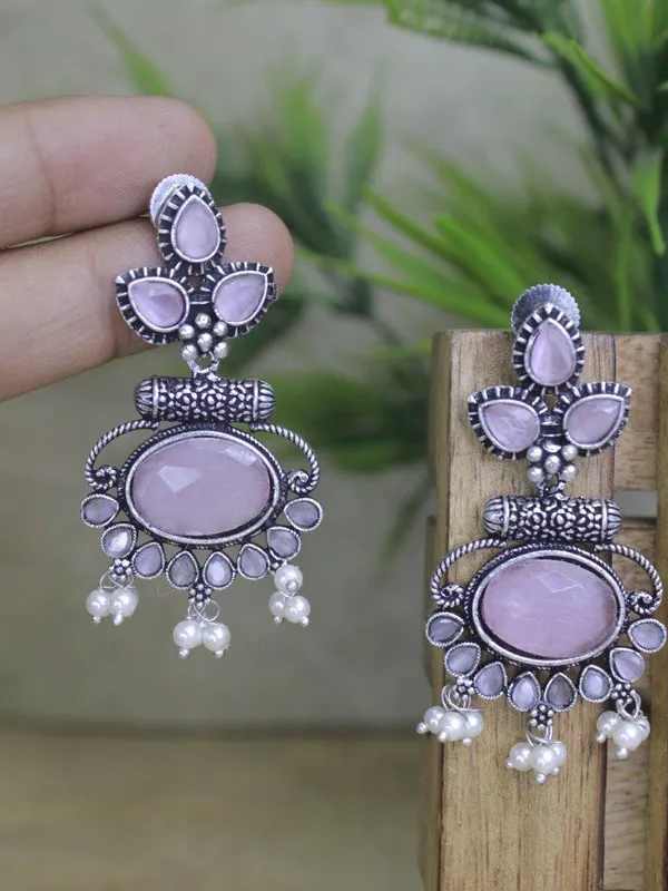 Saaya_Pink_Baby_Pink_Colour_Brass_Earring_For_Women