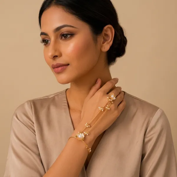 Golden_Colour_Brass_Hath_Phool_For_Women