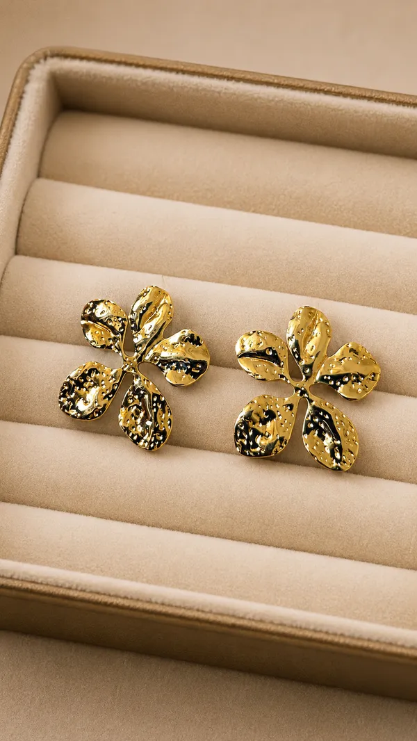 Sloiel_Bloom_Earring_Golden_Colour_Stainless_Steel_Anti_Tarnish_Gold_Earring_For_Women