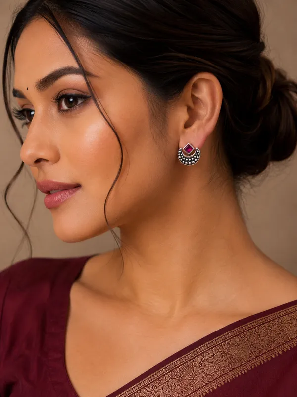 Chaand_Red_Red_Colour_Brass_Earring_For_Women