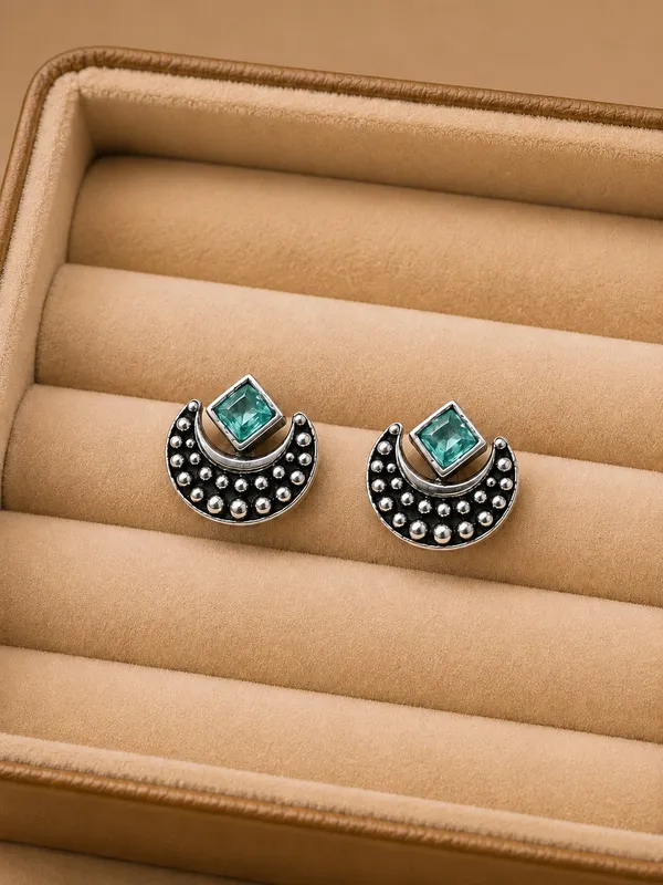 Chaand_Sea_Green_Sea_Green_Colour_Brass_Earring_For_Women