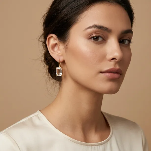 Crystal_Cut_Stone_Square_Brass_Earring_For_Women
