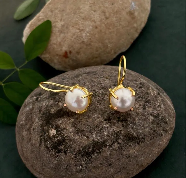 Freshwater_Pearl_Fix_Hook_Brass_Earring_For_Women