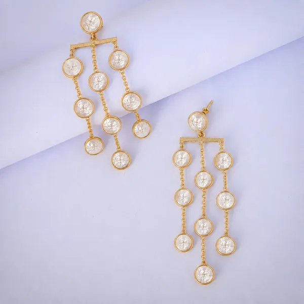 Synthetic_Pearl_Waterfall_Brass_Earring_For_Women