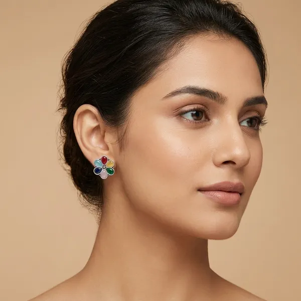 Rangeela_Multi_Color_Colour_Brass_Earring_For_Women