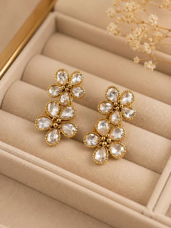 Sunehre_Phool_Golden_Colour_Stainless_Steel_Anti_Tarnish_Gold_Earring_For_Women