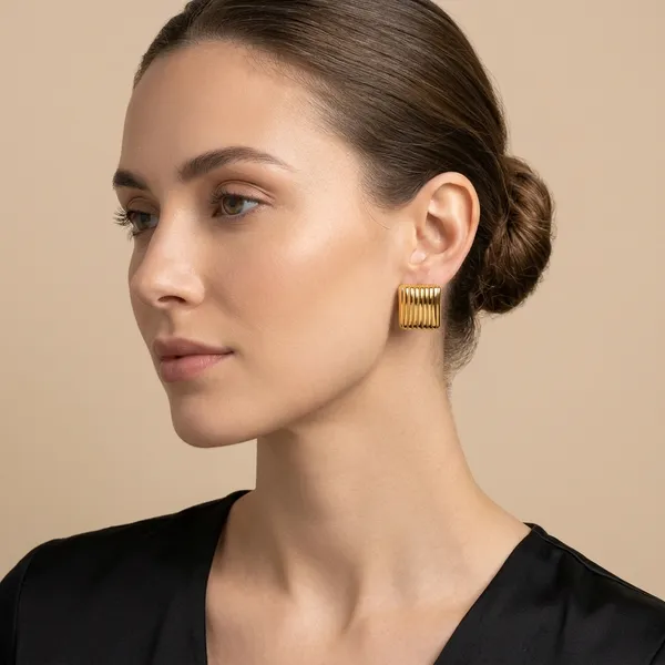Khivana_Golden_Colour_Stainless_Steel_Anti_Tarnish_Gold_Earring_For_Women