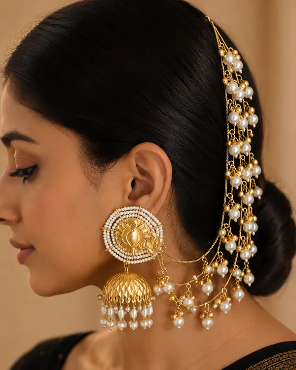 Mor_Bahar_Golden_Colour_Brass_Earring_For_Women