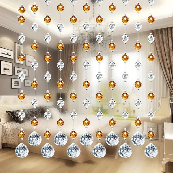 Brown_&_White_Glass_Drops_Acrylic_String_Beads_Partition_Crystal_Curtains_For_Living_Room_11_String(Pack_of_2)