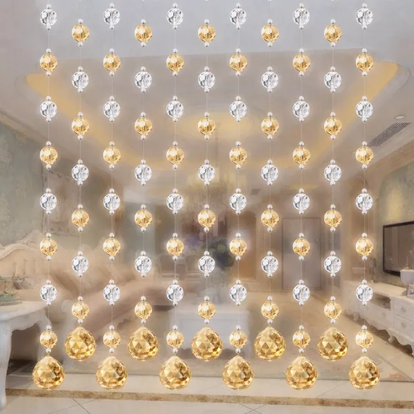 Golden_Acrylic_Ball_And_Beaded_Curtain_(Drk)_Decorative_Door_&_Window_Hanging_For_Home_Interior