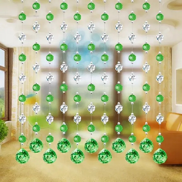 Green_Acrylic_Ball_And_Beaded_Curtain_Decorative_Door_&_Window_Hanging_For_Home_Interior