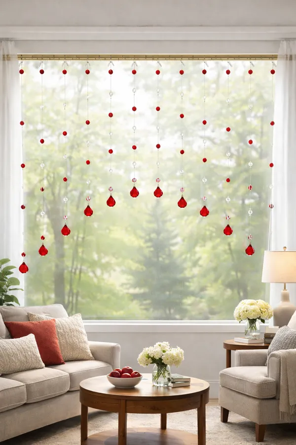 Red_&_White_Glass_Drops_Acrylic_String_Beads_Partition_Crystal_Curtains_For_Living_Room