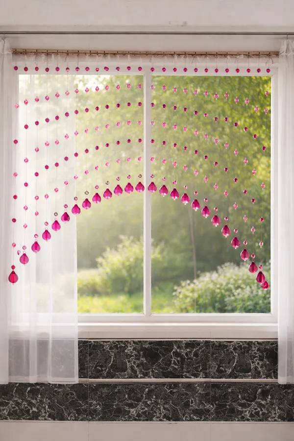 Luxury_Arc_Acrylic_Bead_Curtain_–_Pink_&_White_Colour_|_2.5_Ft_Height_|_Suitable_for_3.5–4_Ft_Window/Door(Total-28_Strings)