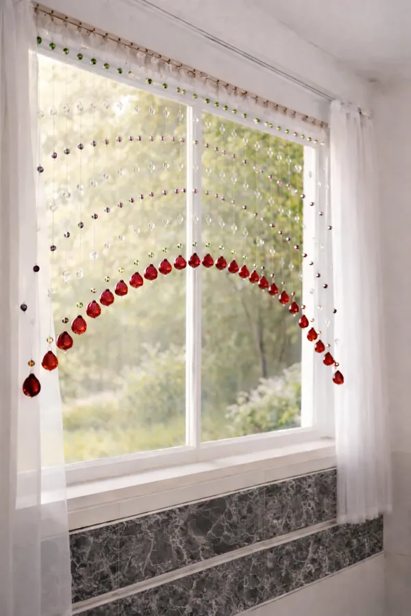 Luxury_Arc_Acrylic_Bead_Curtain_–_Red_&_White_Colour_|_2.5_Ft_Height_|_Suitable_for_3.5–4_Ft_Window/Door(Set_Of-28_Strings)