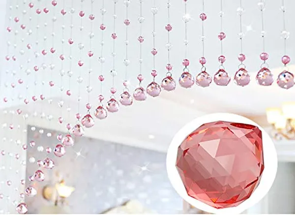 Pink_&_White_Glass_Drops_Acrylic_String_Beads_Partition_Crystal_Curtains_For_Living_Room