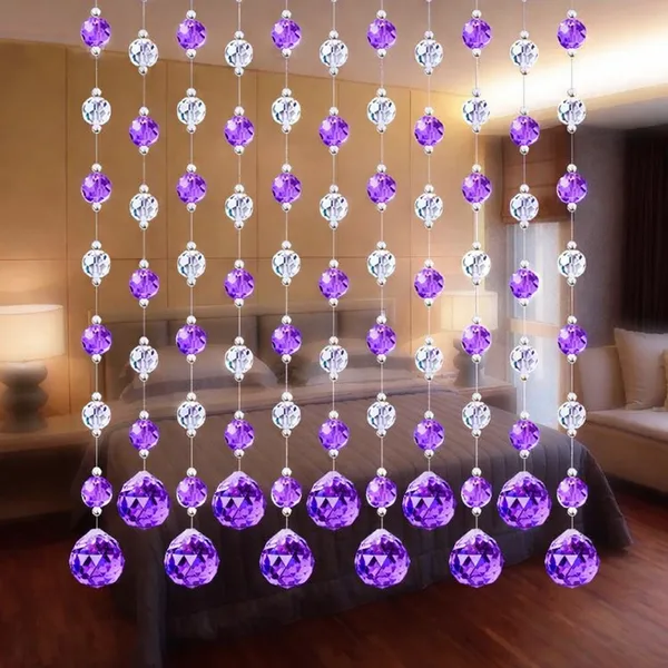 Purple_Acrylic_Ball_And_Beaded_Curtain_Decorative_Door_&_Window_Hanging_For_Home_Interior
