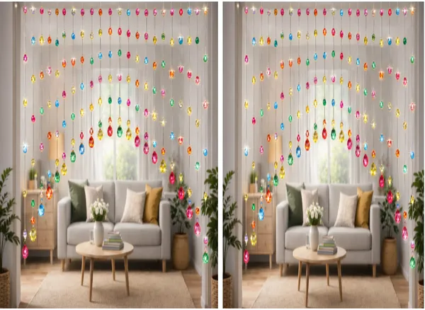 Multicolour_Acrylic_Ball_And_Beaded_Curtain_Decorative_Door_&_Window_Hanging_For_Home_Interior_(Pack_of_2)
