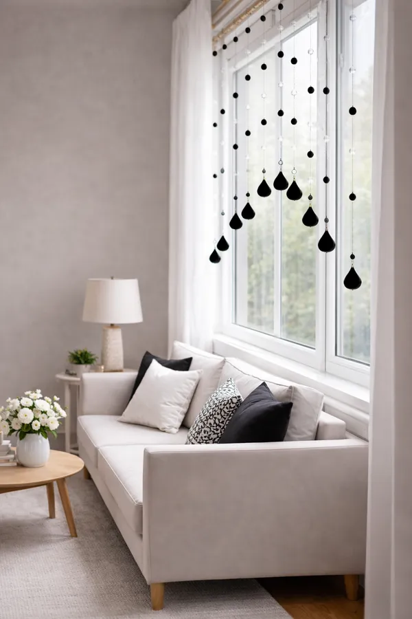 Black_&_White_Glass_Drops_Acrylic_String_Beads_Partition_Crystal_Curtains_For_Living_Room