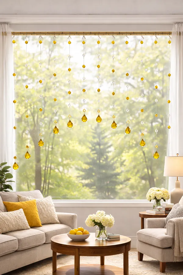 Yellow_&_White_Glass_Drops_Acrylic_String_Beads_Partition_Crystal_Curtains_For_Living_Room