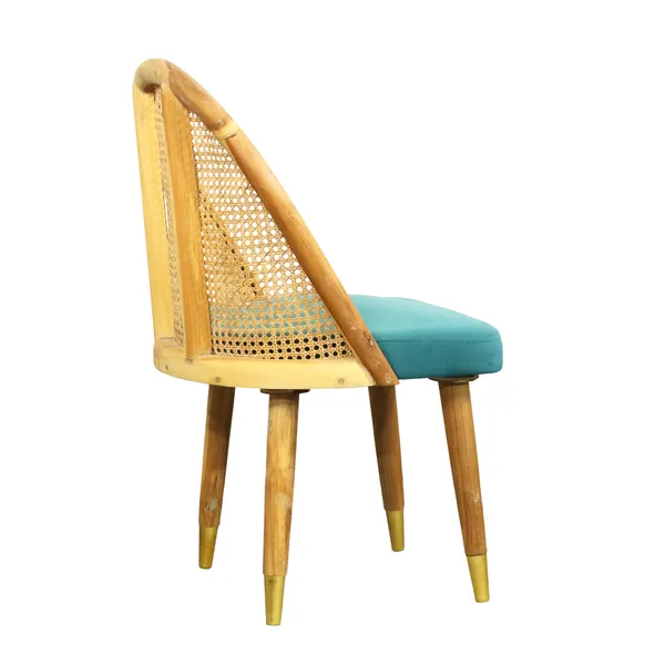 Teal_Solid_Wood_Chair_For_Living_Room