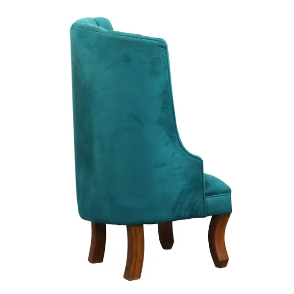 Teal_Solid_Wood_Chair_For_Living_Room
