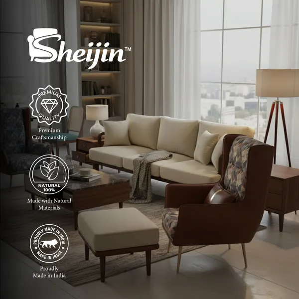 Beige_And_Brown_Solid_Wood_Chair_For_Living_Room