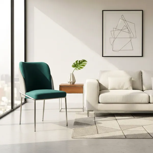 Green_And_Grey_Solid_Wood_Chair_For_Dining_Room