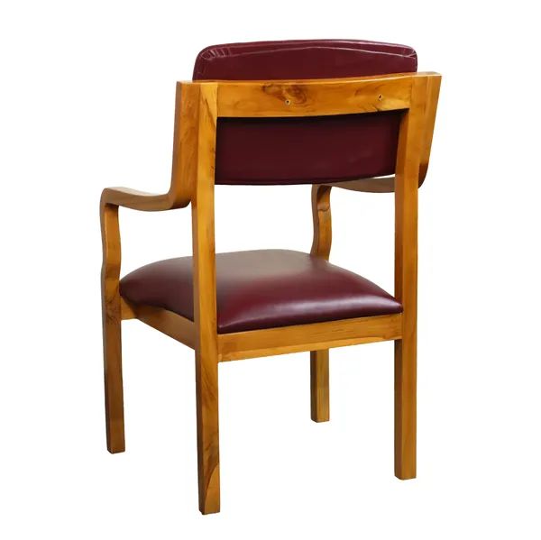 Maroon_Solid_Wood_Chair_For_Living_Room