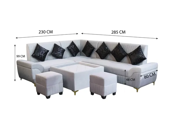 White_And_Black_Wood_Sofa_For_Living_Room