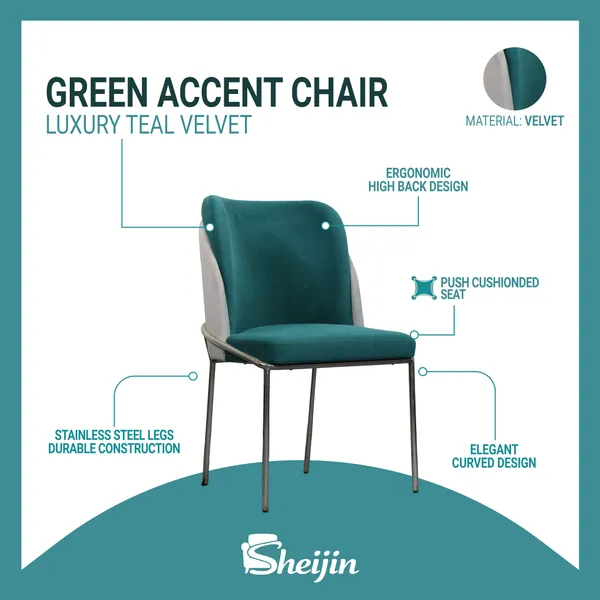 Green_And_Grey_Solid_Wood_Chair_For_Dining_Room