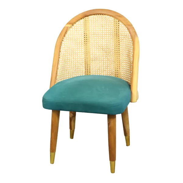 Teal_Solid_Wood_Chair_For_Living_Room