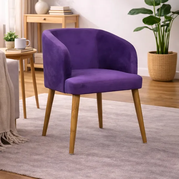 Purple_Wood_Chair_For_Living_Room