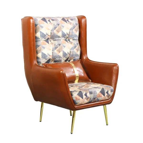Beige_And_Brown_Solid_Wood_Chair_For_Living_Room