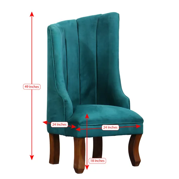Teal_Solid_Wood_Chair_For_Living_Room