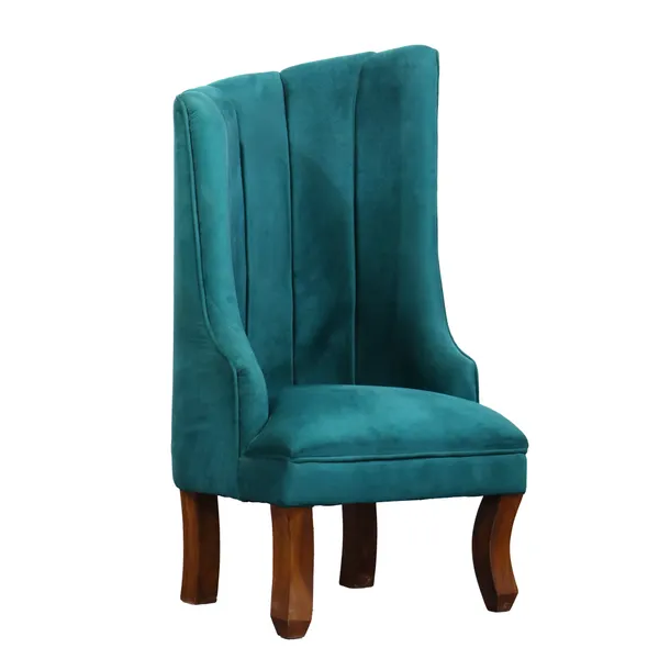 Teal_Solid_Wood_Chair_For_Living_Room